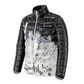 Sublimated Puffer Jackets For Men In Black Color Printed Design Winter Jackets