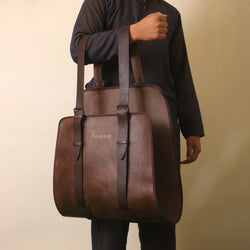 Genuine Leather Bags For Men / Women Hand Carry Travels Bags