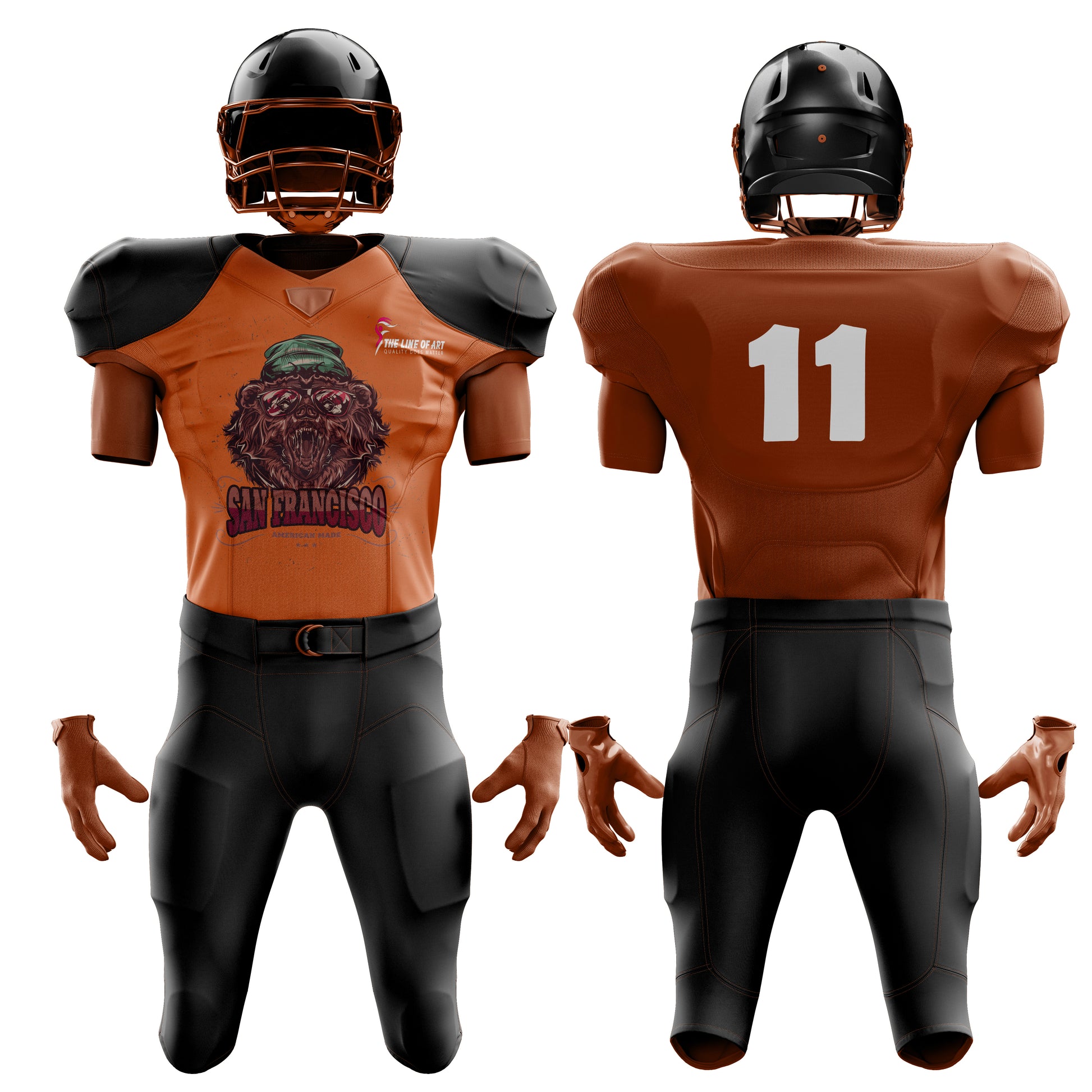 customised uniform, american football uniform, USA, uniform, UK, custom handmade uniform, sports uniform,  rugby jersey