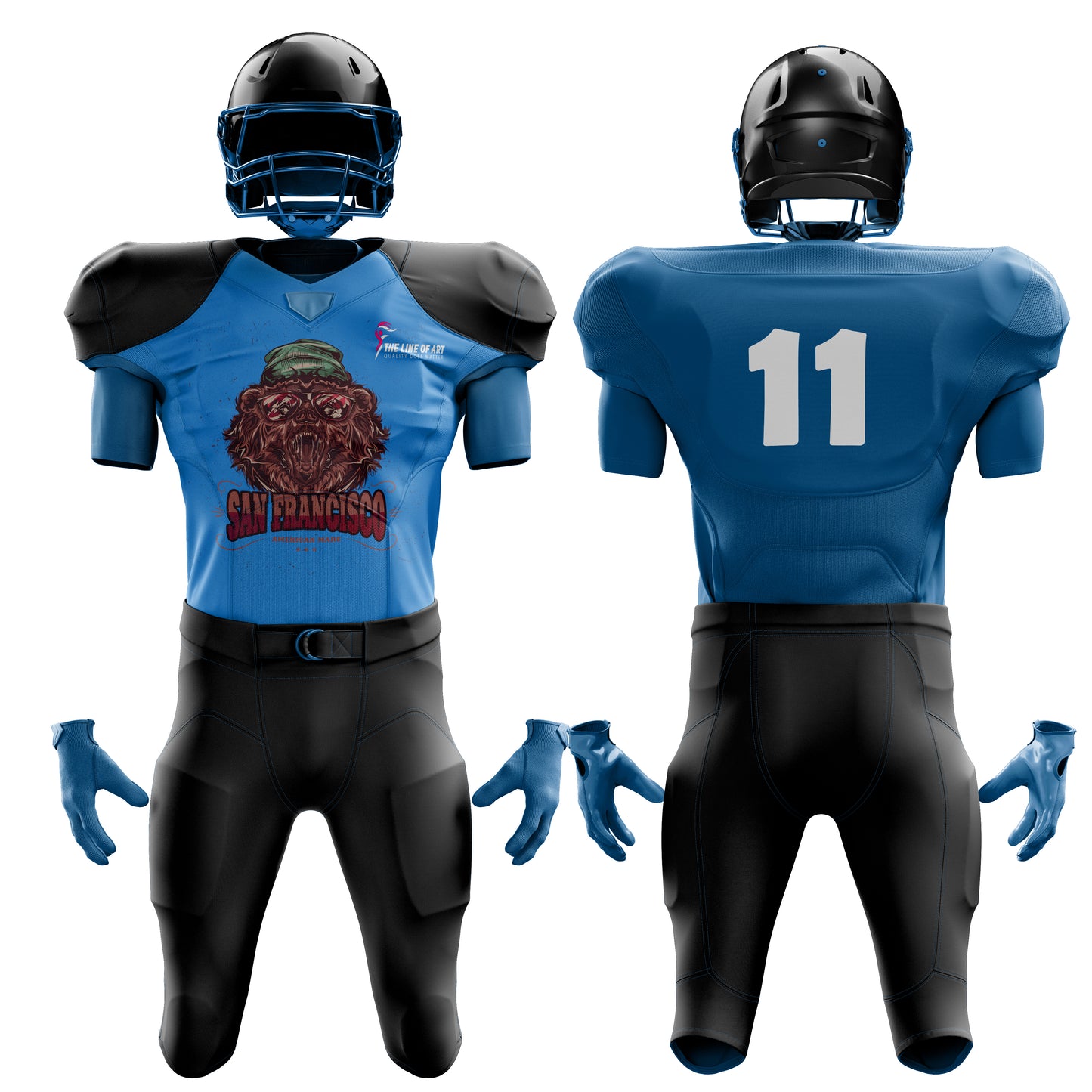 customised uniform, american football uniform, USA, uniform, UK, custom handmade uniform, sports uniform,  rugby jersey