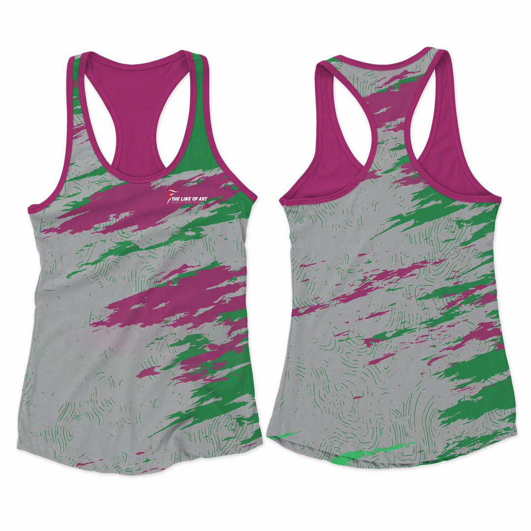 Women's breathable tank top in black - USA sportswear.
UK summer wear women’s tank tops in pastel colors.
USA gym-ready women’s racerback tank tops in gray.
Stylish women’s loose-fit tank top for USA fitness enthusiasts.