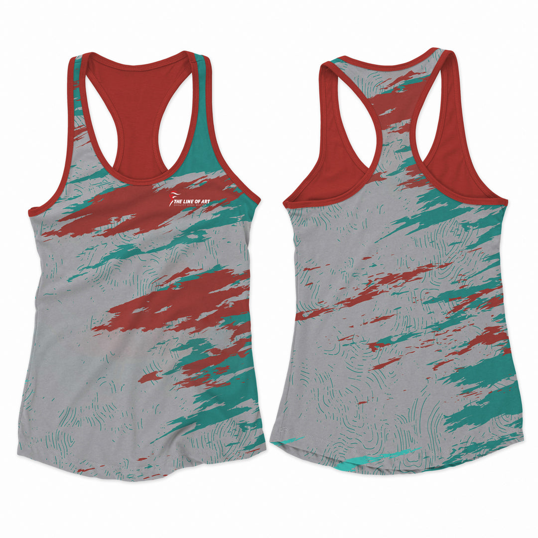 Women's breathable tank top in black - USA sportswear.
UK summer wear women’s tank tops in pastel colors.
USA gym-ready women’s racerback tank tops in gray.
Stylish women’s loose-fit tank top for USA fitness enthusiasts.